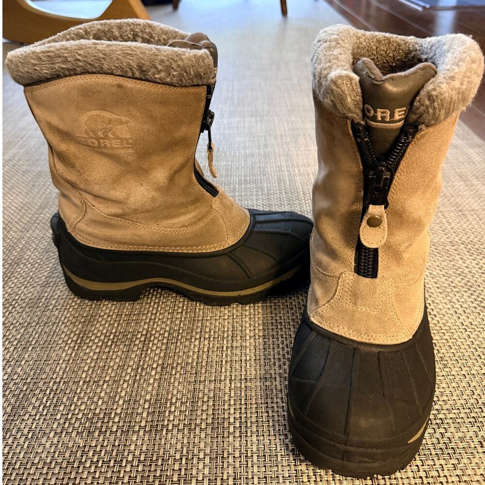 VINTAGE SOREL Ellesmere ll suede winter waterproof vulcanized duck boots 9
